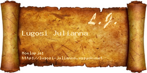 Lugosi Julianna névjegykártya